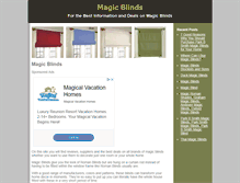 Tablet Screenshot of magicblinds.org